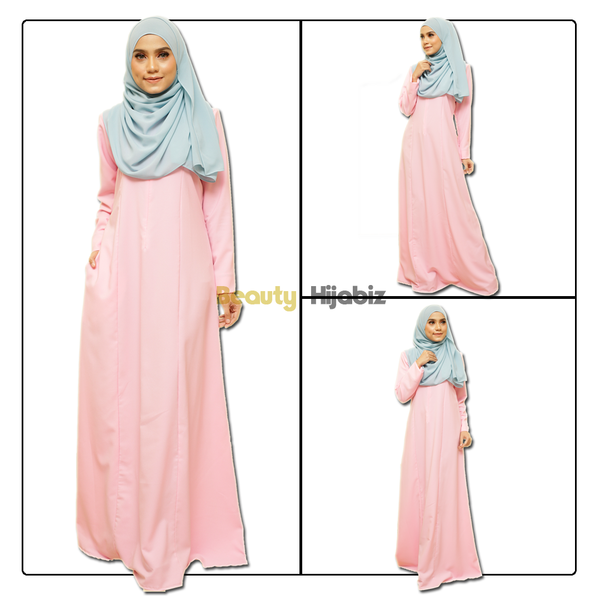 Qamari Jubah QJ06 ~ Soft Pink